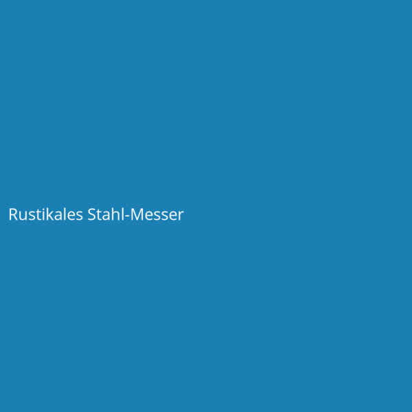 Rustikales Stahl-Messer