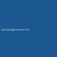 Geschmeidige Marmor-Uhr