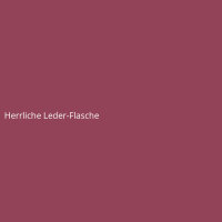 Herrliche Leder-Flasche