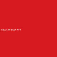 Rustikale Eisen-Uhr