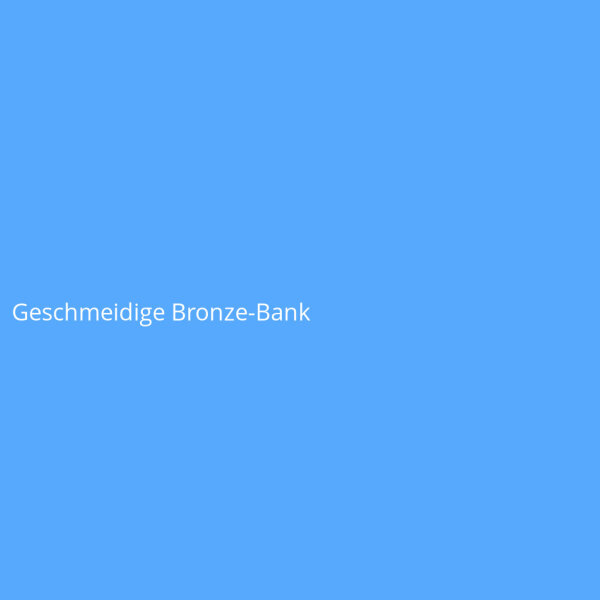 Geschmeidige Bronze-Bank